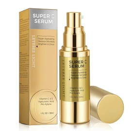 Super Vitamin C Serum with Hyaluronic Acid: Vitamin C Serum for Mature Skin (15 Grams)