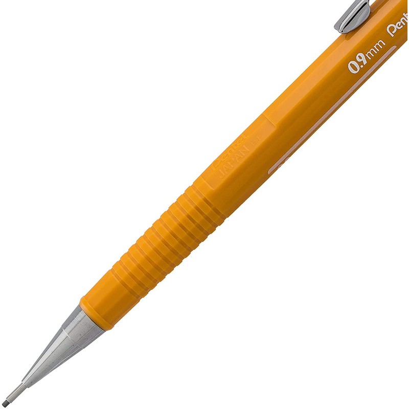 Pentel P200 Series Mechanical Pencil 0.9mm Yellow Barrel + Super