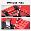 Auto Dynasty Tool Box Organizer Portable 3-layer Folding Toolbox with