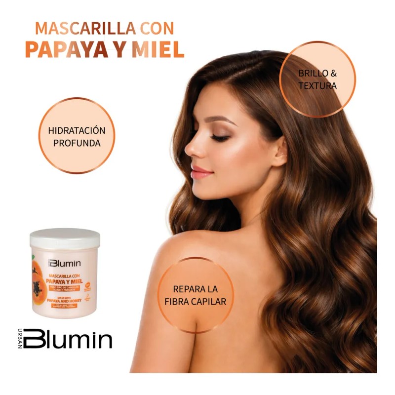 Mascarilla Reparadora Blumin Papaya Y Miel 700 Ml