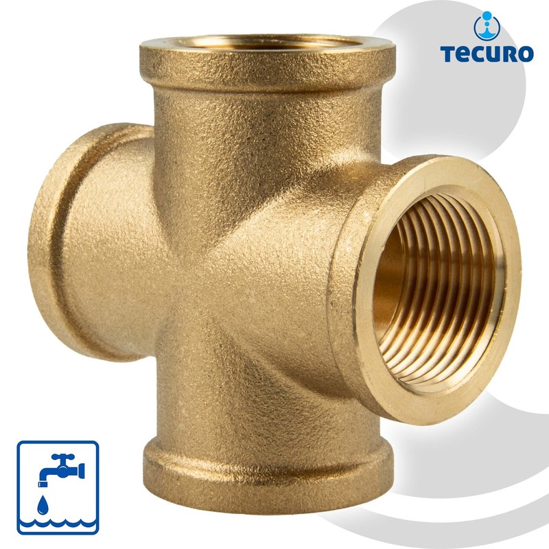 tecuro Cross piece on all sides internal thread Rp 1