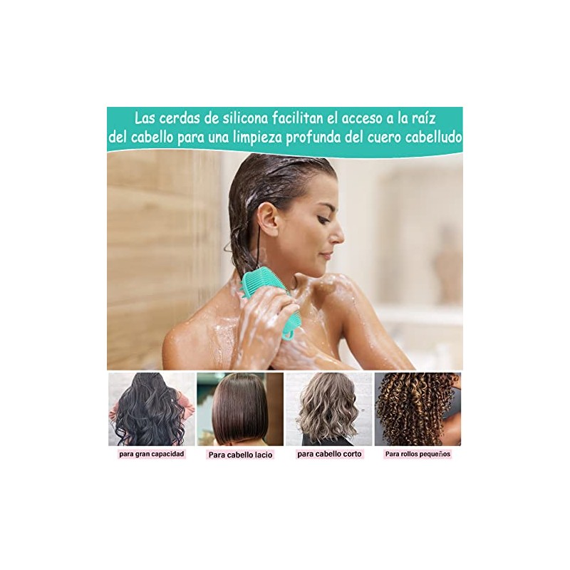 Cepillo de ducha,cepillo de masaje de silicona exfoliante Con fuerte