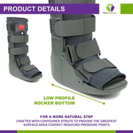 MARS WELLNESS Premium Tall Air Cam Walker Fracture Ankle / Foot Stabilizer Boot - Medium