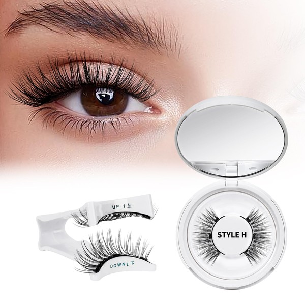 QUEWEL Magnetic Eyelashes Natural Look, Reusable Magnetic Lashes with Applicator,