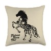 Midwest Horse Fair - floral Throw Pillow