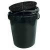 Voodoo Ride ERzwart+dk/grit Bucket 15L Black + Cover + Grid