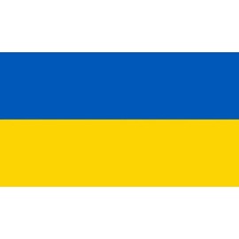 Unbranded Ukraine Flag Magnet for Car and Refrigerator 3.5" x 2" Ukrainian Flag Colors