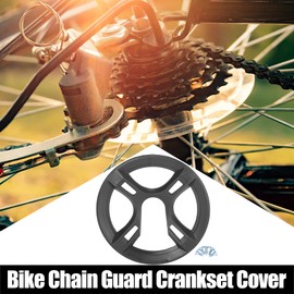 X AUTOHAUX 42 Teeth 9.7-10.7cm 4 Holes Bicycle Bike Crankset Chain Wheel Cover Protection Chain Wheel Protective Cover