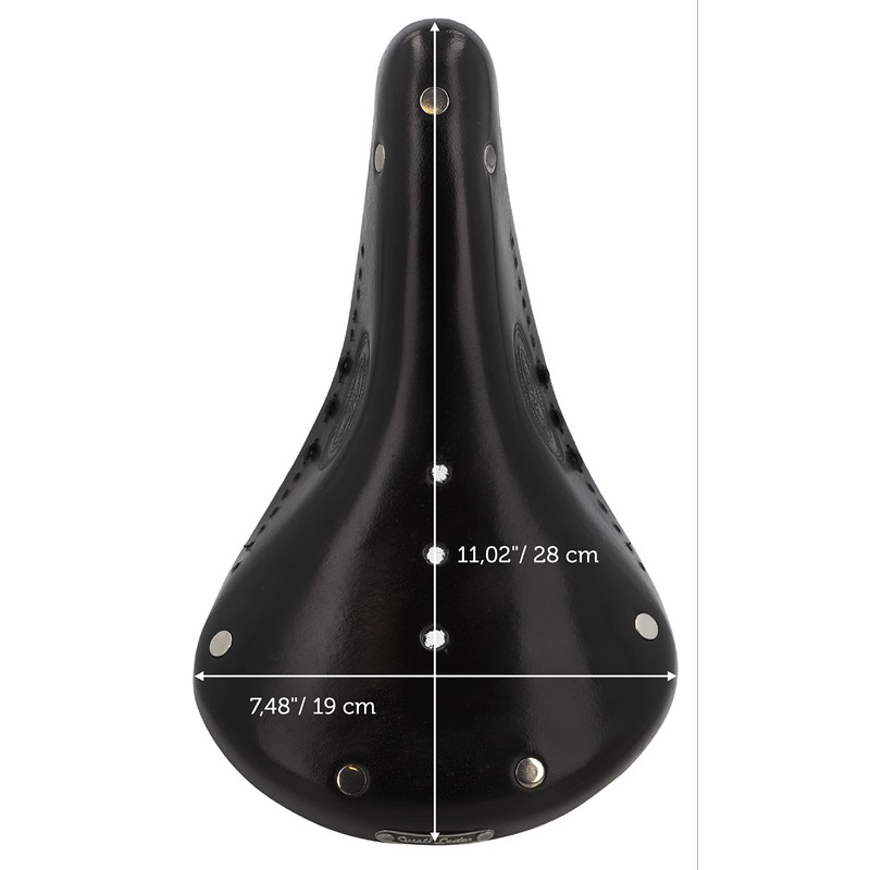Gusti Angelo D. Leather Saddle Vintage Retro Saddle with Suspension
