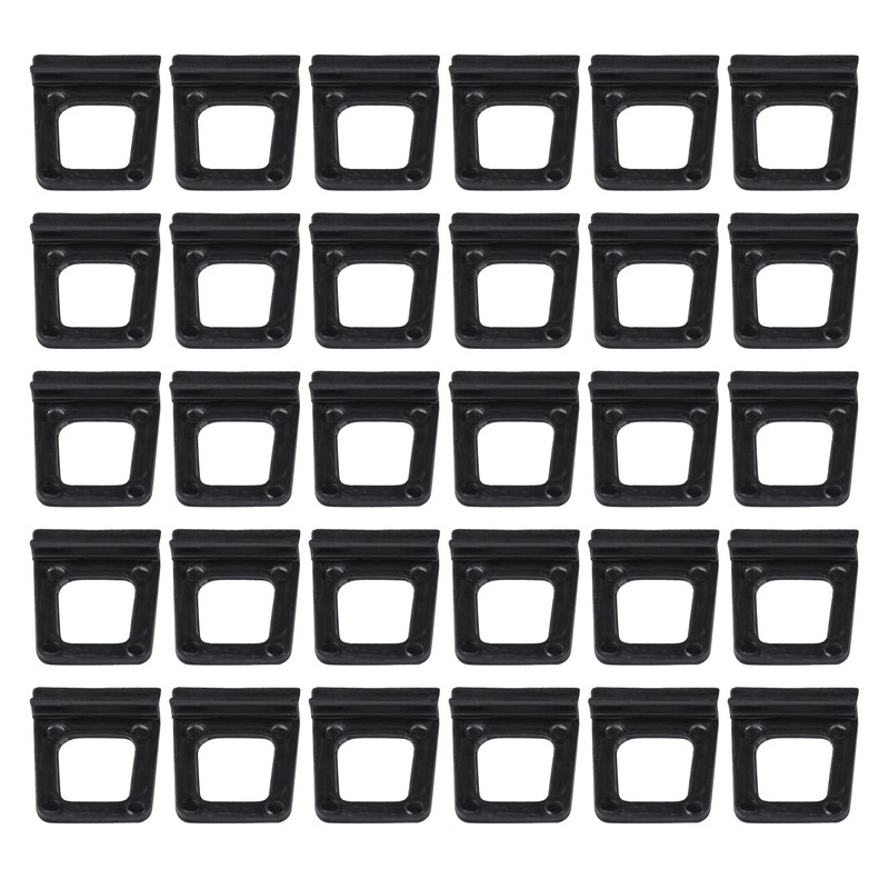 Ypzxola Window Screen Lift Tabs - Hollow, Universal, Black Plastic