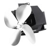 Wall Mounted Fireplace Fan 4 Blade Heat Powered Wood Stove