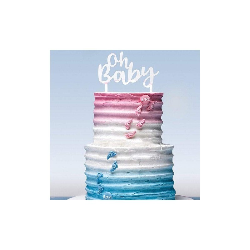 Gender Reveal "Boy or Girl" Sugar Decorations