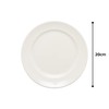 Narumi 9265-1674 Plate, Plate, Royal Coat, White, 7.9 inches (20
