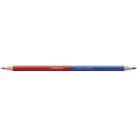Premium Colouring Pencil, STABILO Original, Single Pen, Two-Tone, Red & Blue