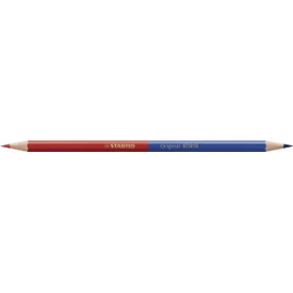 Premium Colouring Pencil, STABILO Original, Single Pen, Two-Tone, Red & Blue