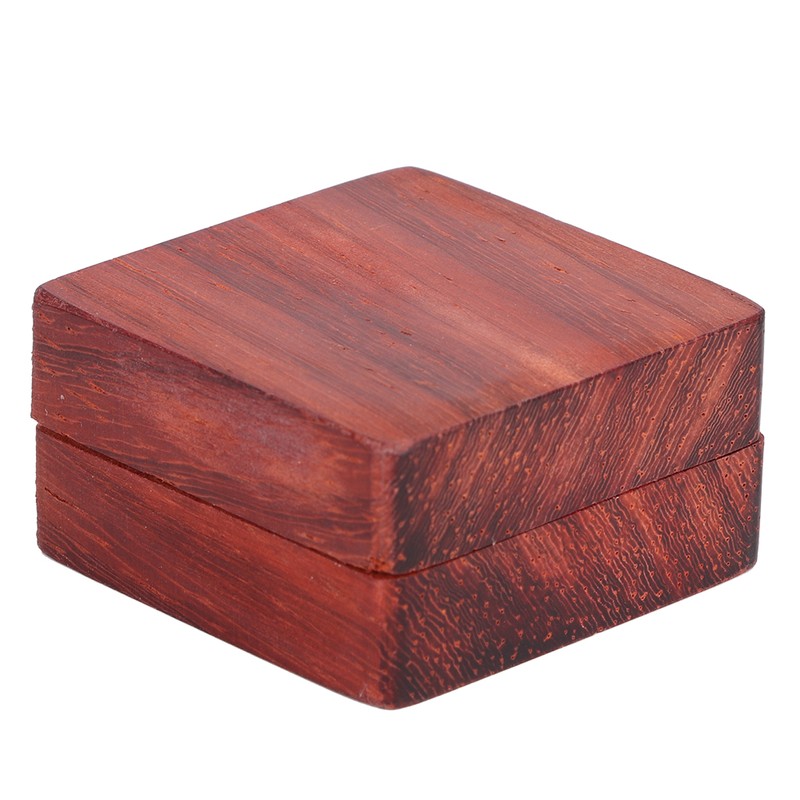 Guitar Pick Wooden Box with 2Pcs Red Rosewood Picks Musical