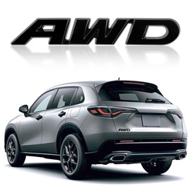 3D AWD Car Emblems and Badges with Adhesive,Premium Car Exterior Metal Stickers for Car Decoration,Universal Car Stickers Replacement for Tailgate Front Grille Hood Trunk (Black)