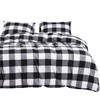 Wake In Cloud - Washed Cotton Duvet Cover Set, Buffalo