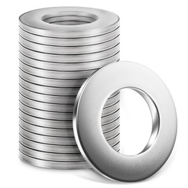 Washers M6 50 Pcs, Jeboler DIN125 A2 V2A Washers for Screws 304 stainless steel, Penny Washers, Metal Washers Steel Washers for Bolts & Nuts & Threaded Rod, silvery