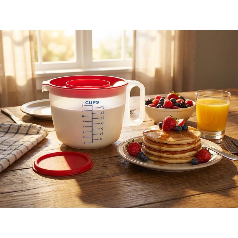 8 Cup Measuring Cup & Mixing Pitcher with Handle and