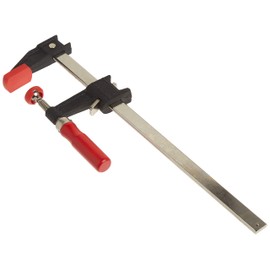 Bessey Clutch Style Bar Clamps - 12 In 600 lb - GSCC2.512- Woodworking Clamps with Ergonomic Handle, Non-Marring Pads, Durable Cast-Iron Jaws & Serrated Rail for Carpentry & Cabinetry