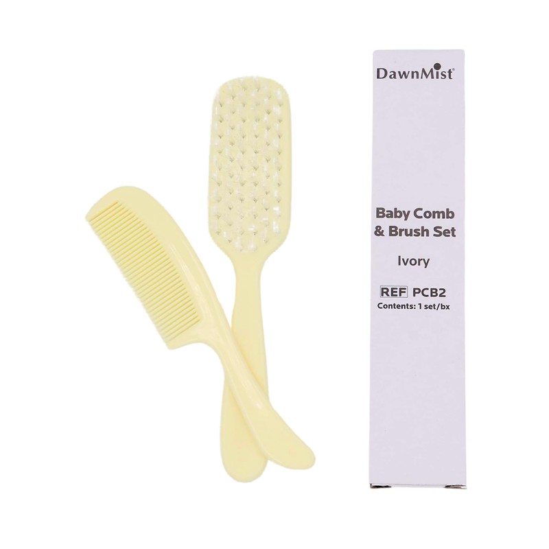 Dukal PCB2 DawnMist Baby Comb & Brush Set – Ivory