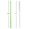 10.5" Long Rainbow Colored Reusable Plastic Replacement Straws, Fits Most