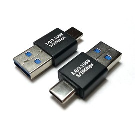 Access EC83A2P USB-C Male to USB-A Male Converter Adapter 10Gbps USB3.2 Gen2 High Speed Transfer Converter Connector Type-C Male to Type-A Male + Microfiber Cloth