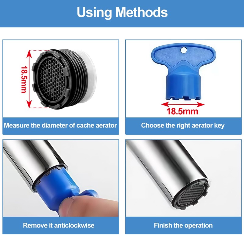 12 Pcs Faucet Cache Aerators with 4 Pcs Faucet Aerator