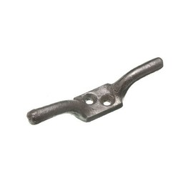 Pack of 2 Hooks Cleat Trailer Rope Tieback BZP Steel 100 mm 4 Inch Screws +