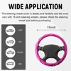 Pink Steering Wheel Cover with Rhinestone Pink Car Accessories for