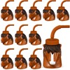 Roshtia 12 Set Farm Animal Cups with Straws and Lids
