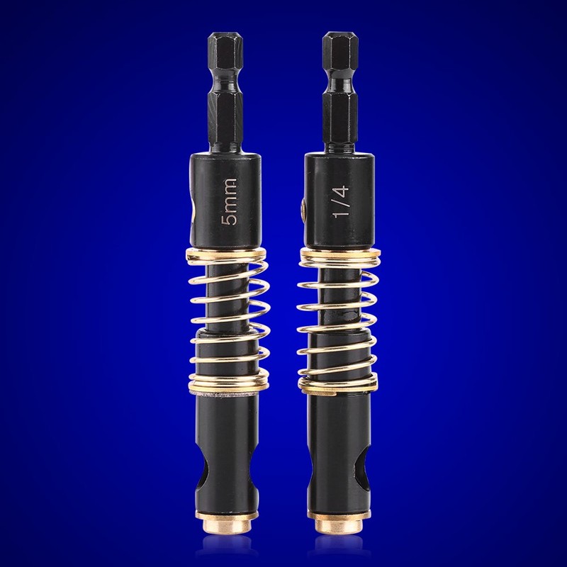 2PCS 5mm 1/4" Hex Shank Center Drill Bit Set Hinge