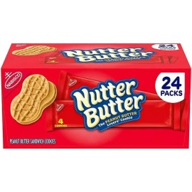 Nutter 3 PACK - Nutter Butter Peanut Butter Sandwich Cookies, 1.9OZ (24 pk.)