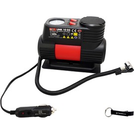 HEADNMORE® Bundle - ULTIMATE SPEED® Mini 12V Luft Kompressor UMK 10 + HEADNMORE® Schlüsselanhänger