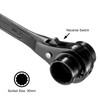 uxcell 30 x 32mm Hexagon Scaffold Podger Ratchet Spanner Ratcheting