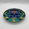 Decorative plate skull Printed Game Table Side Table metal plate