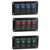 Baceyong 12V/24V 240W Car Rocker Switch Panel RV Yacht Modified
