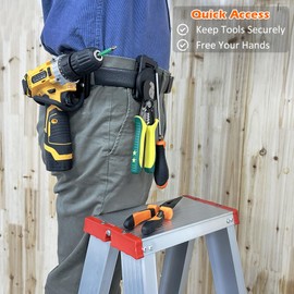 MUTUACTOR Tool Holster Belt Clip,Heavy-Duty Magnetic Tool Holder for Belt Clip,Anti-Slip Strong Magnetic Clips Tool Belt Accessories for Hammer Screwdrivers Adjustable Wrench Heavy Tools Hardware