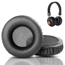 DowiTech Professional Replacement Ear Pads Compatible with House of Marley Positive Vibration 2 Headphones Ear Pads with Skin Friendly Leather and Memory Foam