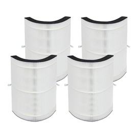 PUREBURG Replacement Filter Compatible with Blueair 3-in-1 T10i Air Purifier Small Room,4-Pack H13 HEPA Activated Carbon Air Clean Dust VOCs Odor