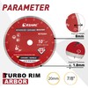 EZARC 10 inch Diamond Saw Blade, Advanced Ceramic Diamond Porcelain