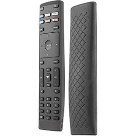 Remote Case Compatible with Vizio Smart TV Remote Control, for Vizio XRT136 LCD LED TV Remote Controller, Vizio Remote cover Lightweight Anti-Slip Shockproof Silicone Skin Sleeve - Black