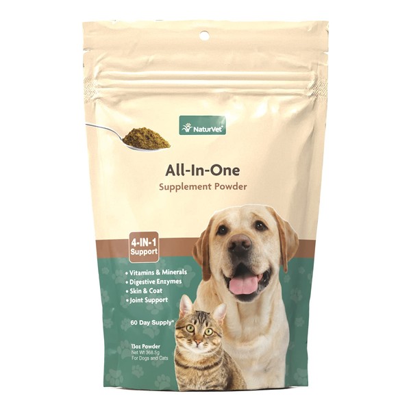 NaturVet All-in-One Dog Supplement - for Joint Support, Digestion, Skin,