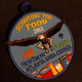 Scouting for Food Boy Scouts of America (BSA) Patch 2012 Suntrust Publix