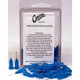 Creative Hobbies® 25 Gauge 0.5 Inch, Precision Applicator Dispenser Needle, Stainless Steel Blunt Tip, 50 Pieces in Storage Pack