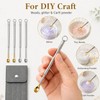 4 Pcs Retractable Mini Scoop Spoons,Tiny Capacity Spoons with Storage