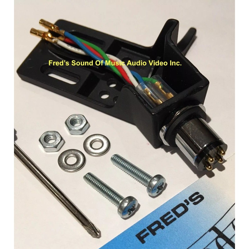 Denon NEW GENUINE DENON DP300F TURNTABLE HEADSHELL with SCREW KIT