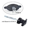 StartFine 6" T-Handle Shed Door Lock Handle with Lock Keyed