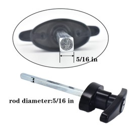 StartFine 6" T-Handle Shed Door Lock Handle with Lock Keyed Alike Garage t Handle Shed Latch Hardware Locking Handle Lock with 4 Keys & Allen Wrench 1kit